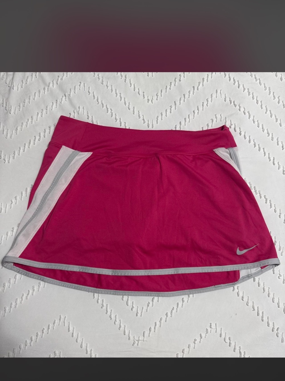 Nike Fuchsia Skater Tennis Skirt with Light Gray Accents
